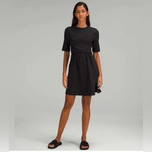 Lululemon Cotton Wrap-Front T-Shirt Dress
